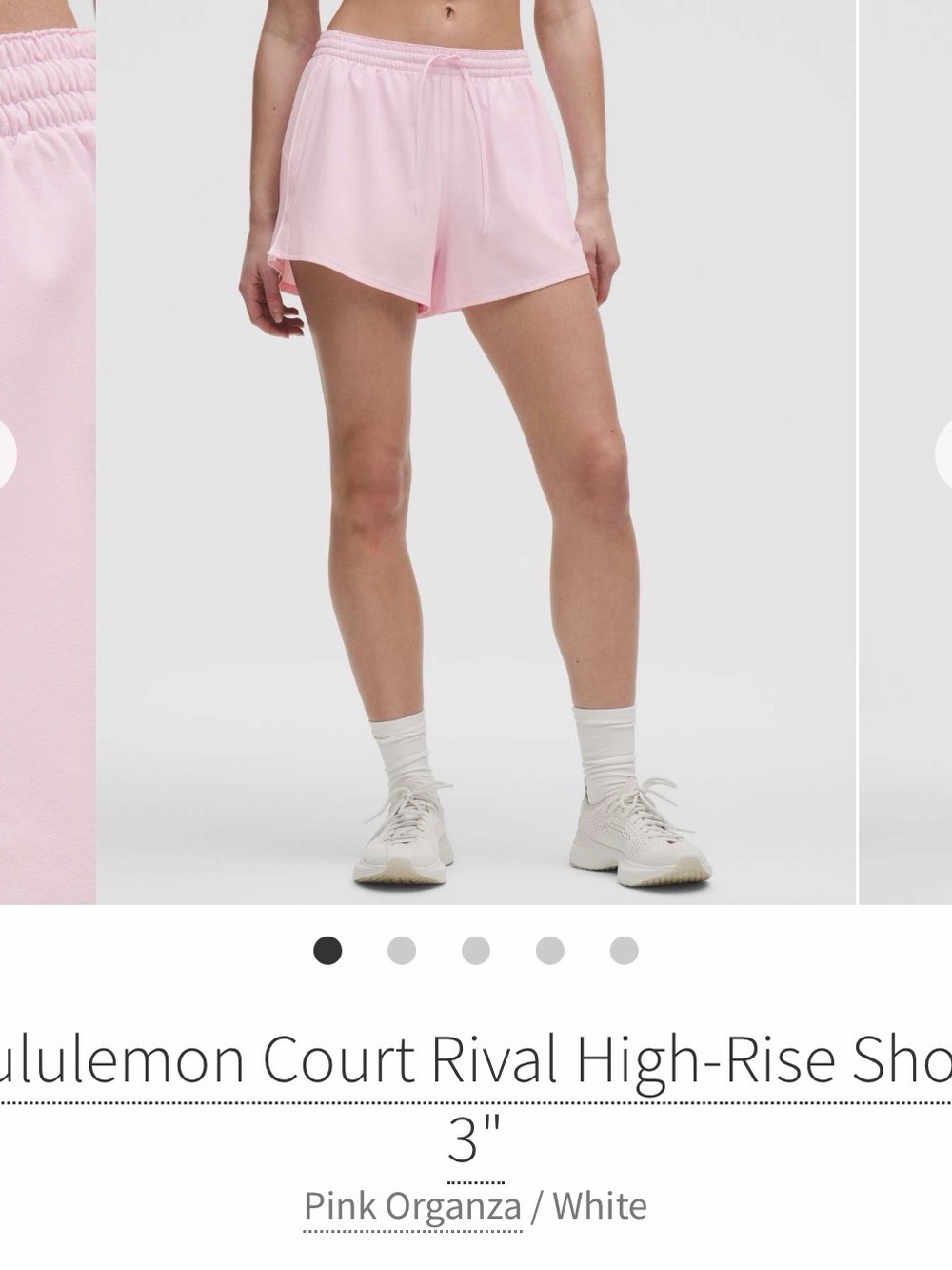 Lululemon Court Rival High-Rise Short 3"
